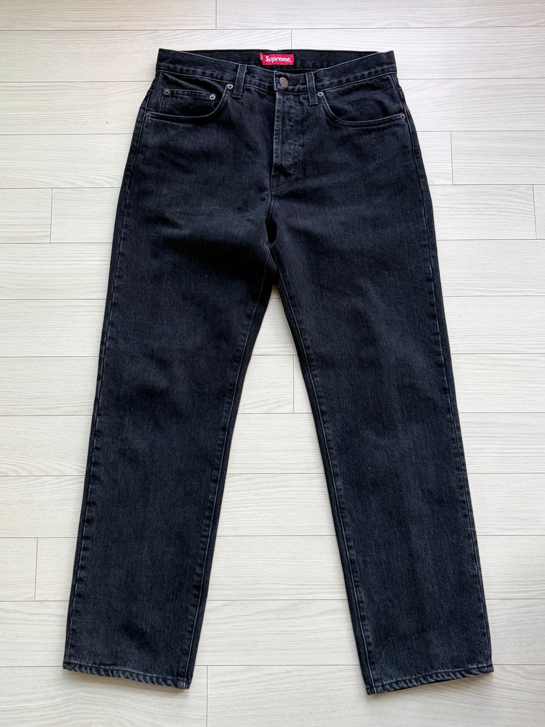 Supreme 슈프림 레귤러 데님 블랙 진 30 상품이미지3