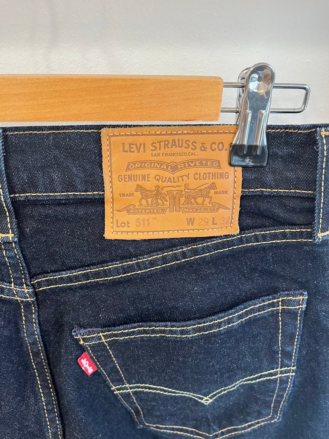 리바이스 511 빈티지 로우라이즈 슬림 일자 데님 (W29) 상품이미지4