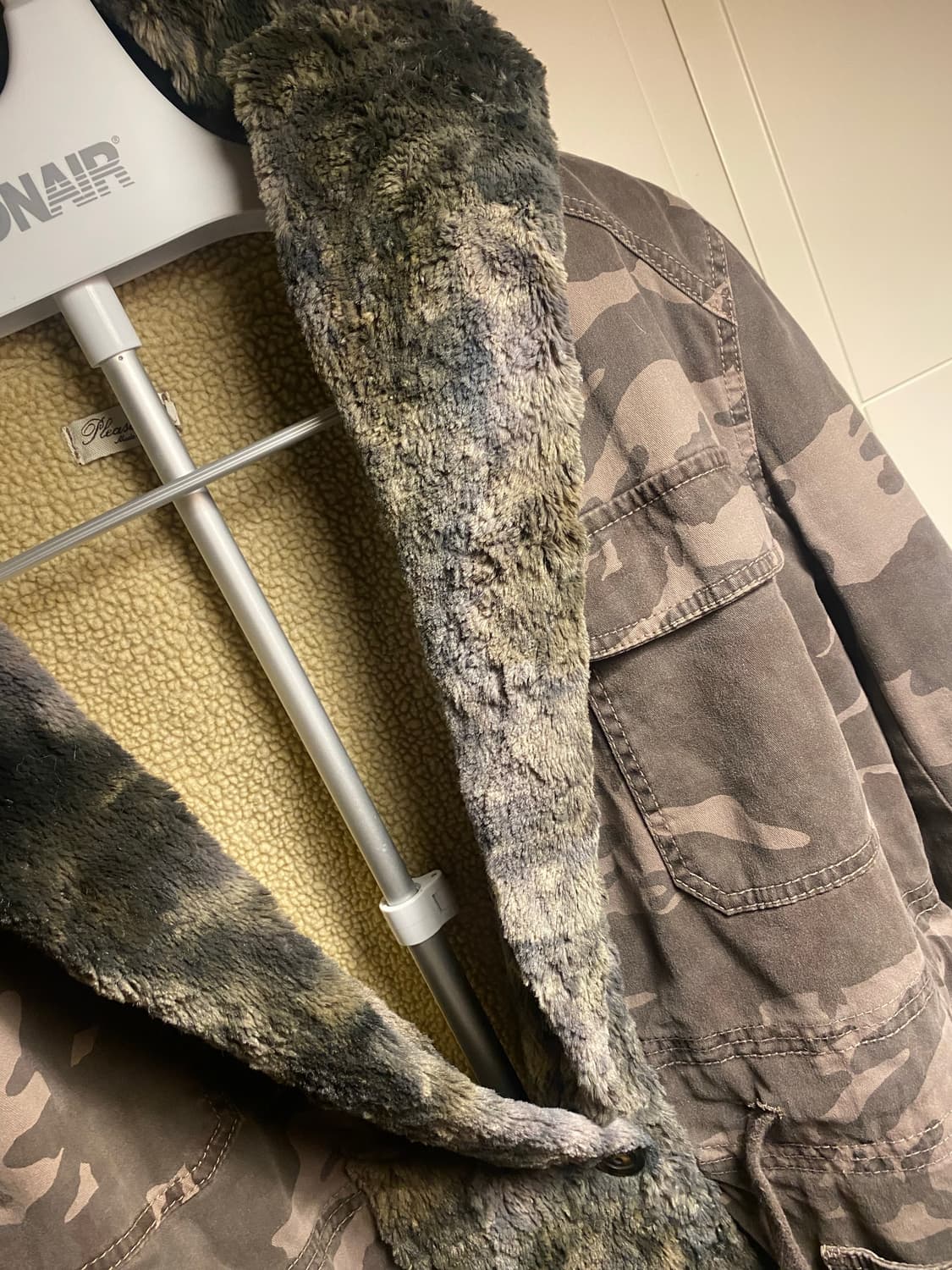 이태리 카모 퍼 야상 자켓 M 상품이미지2