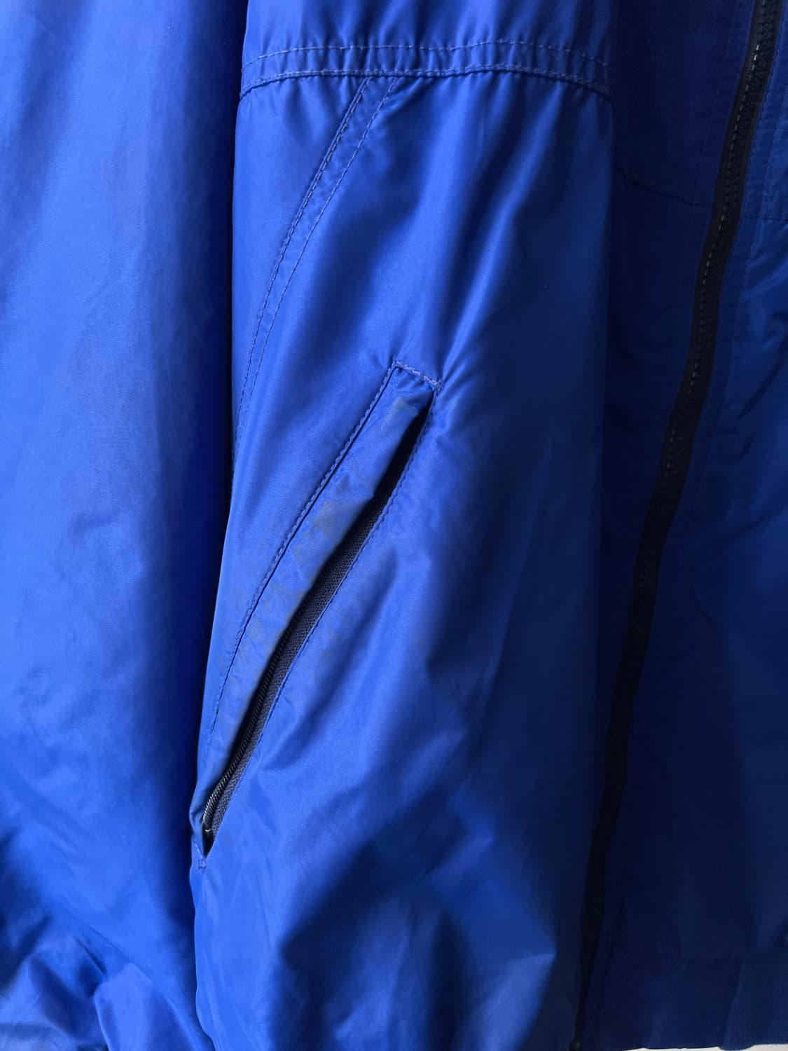 [L]파타고니아 Made in USA 플리스 라이닝 블루 웜업 자켓 상품이미지4