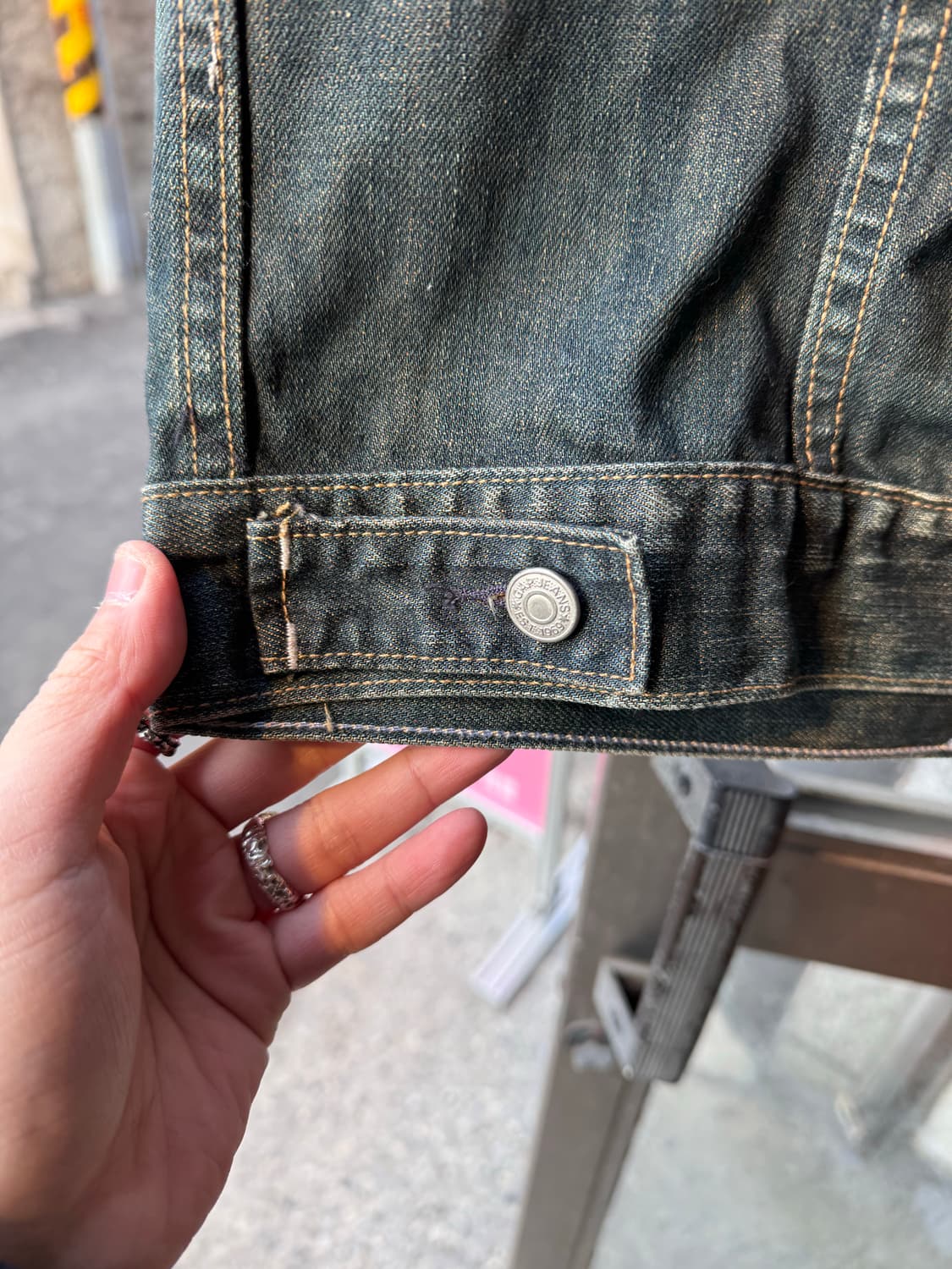 90s Gap 갭 웨스턴 워시드 데님 트러커자켓  상품이미지6