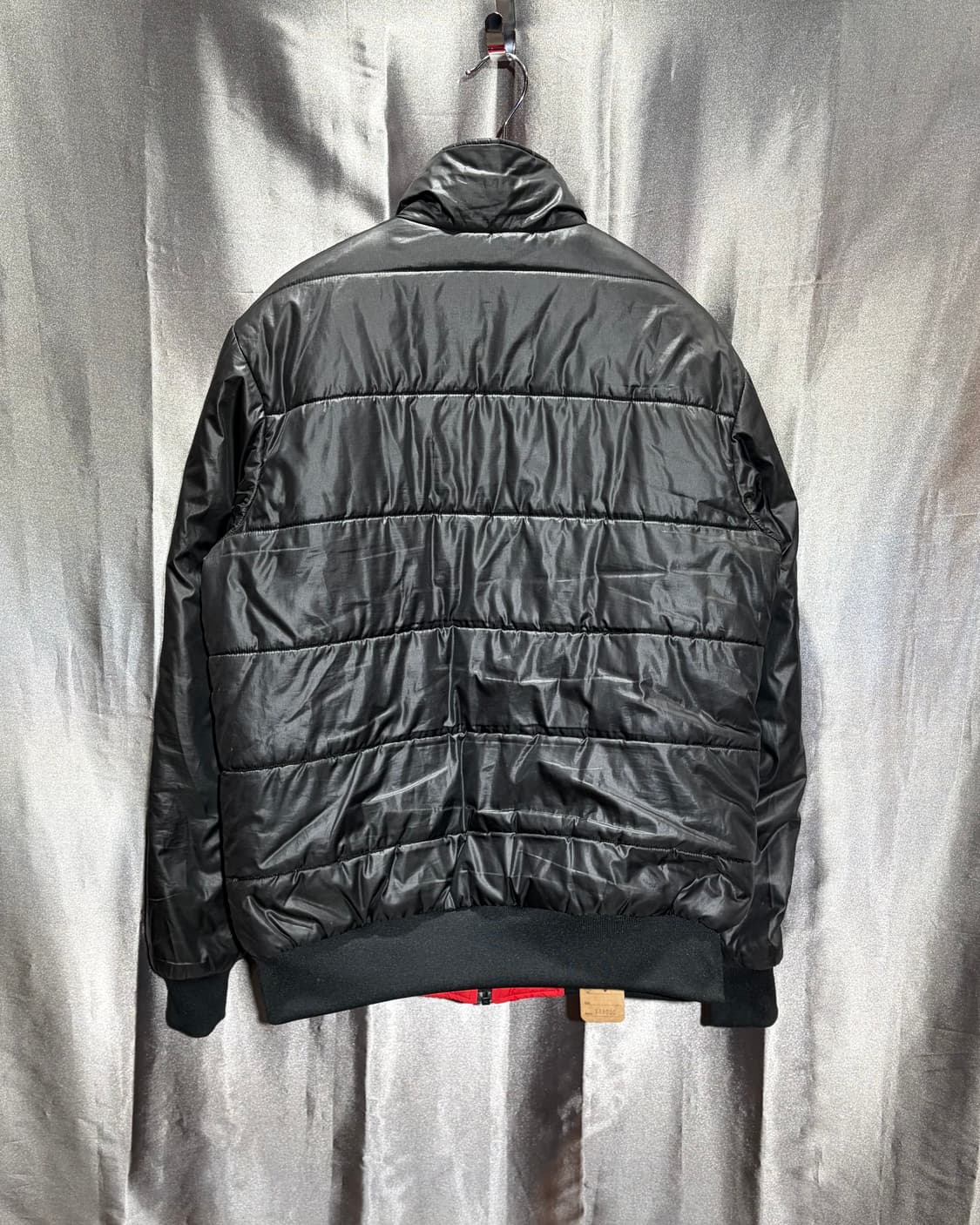 M 아디다스 파이어버드 AC밀란 레드 배색 리버시블 패딩 상품이미지4