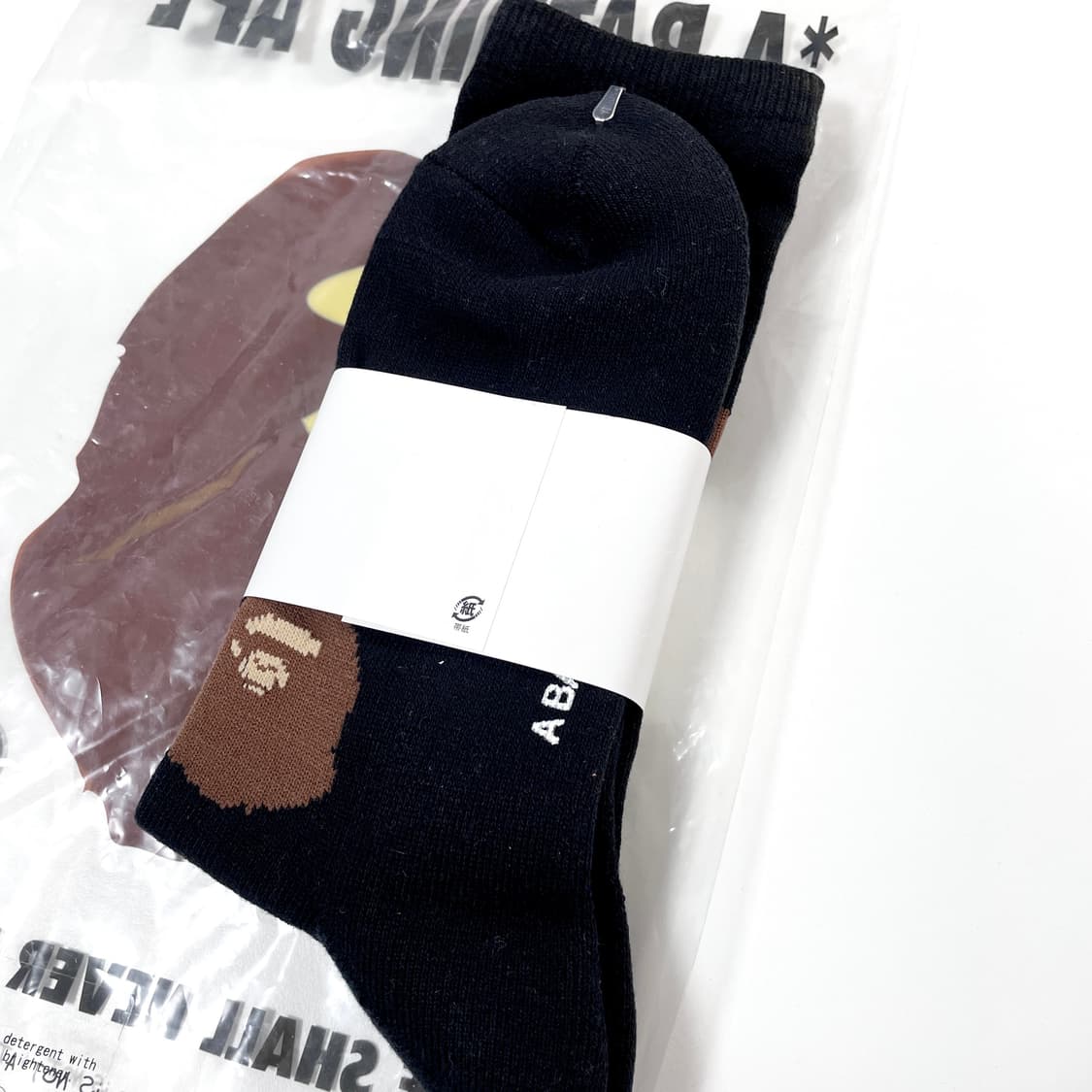미사용 / 베이프 BAPE 헤드 패턴 양말 삭스 상품이미지2