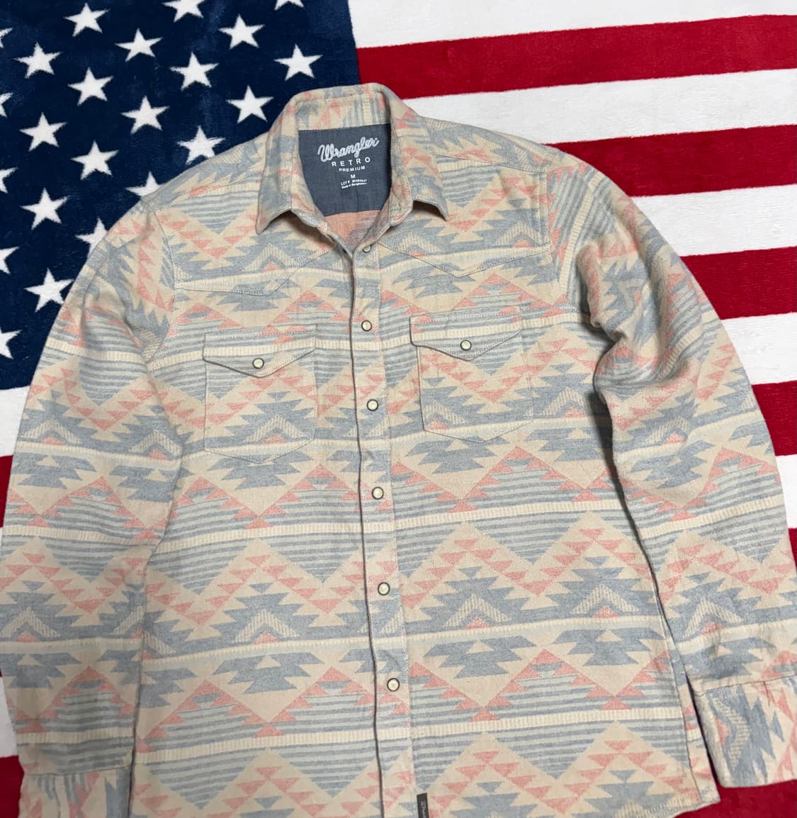 랭글러 웨스턴셔츠 Wrangler western pattern shirt 상품이미지4