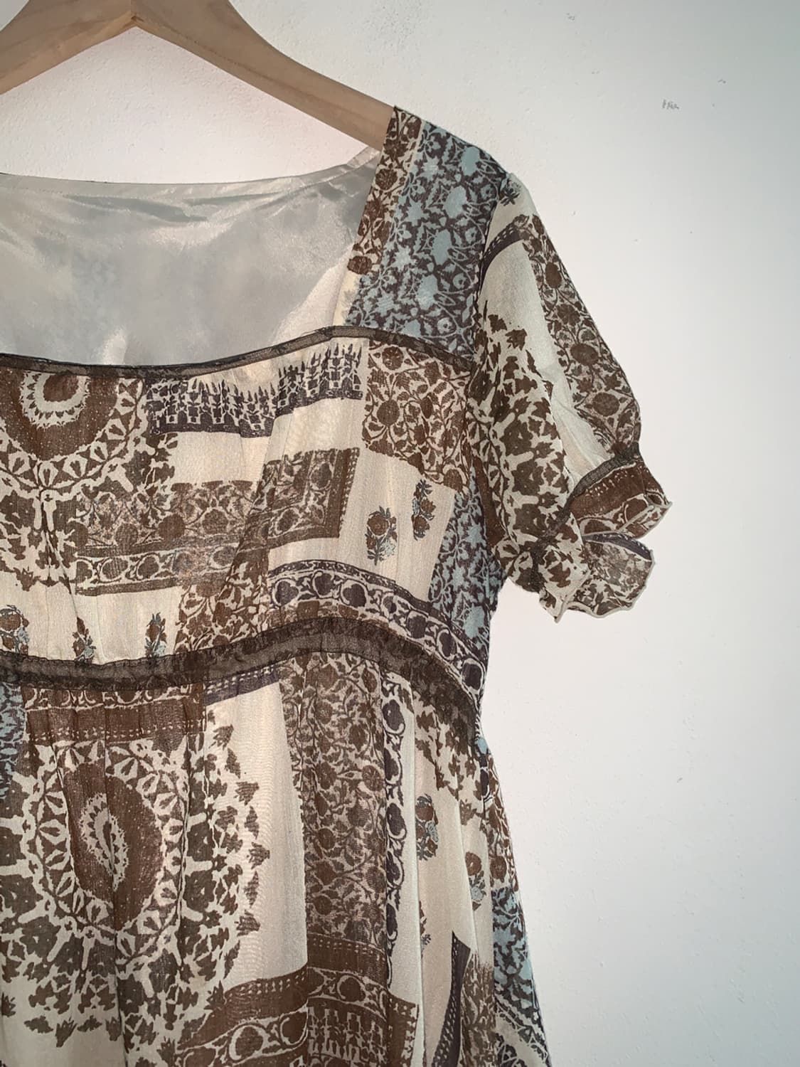 Bohemian square neck dress 상품이미지3