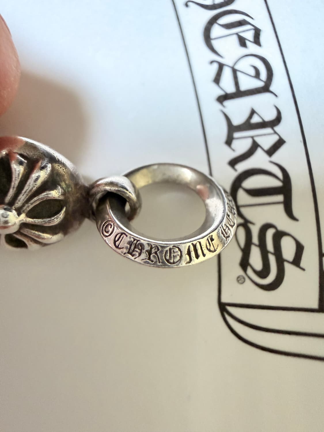 크롬하츠 원볼 타이니 크로스 실버 펜던트 참 상품이미지2