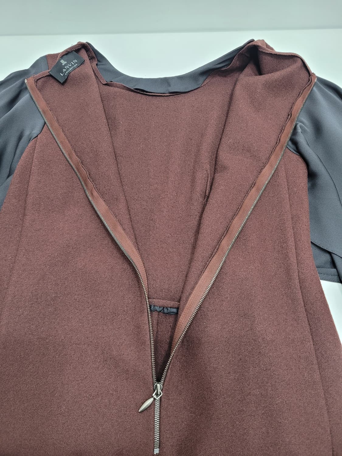 LANVIN 한섬 랑방 실크 배색 울 캐시미어 원피스 / 여 82
 상품이미지6