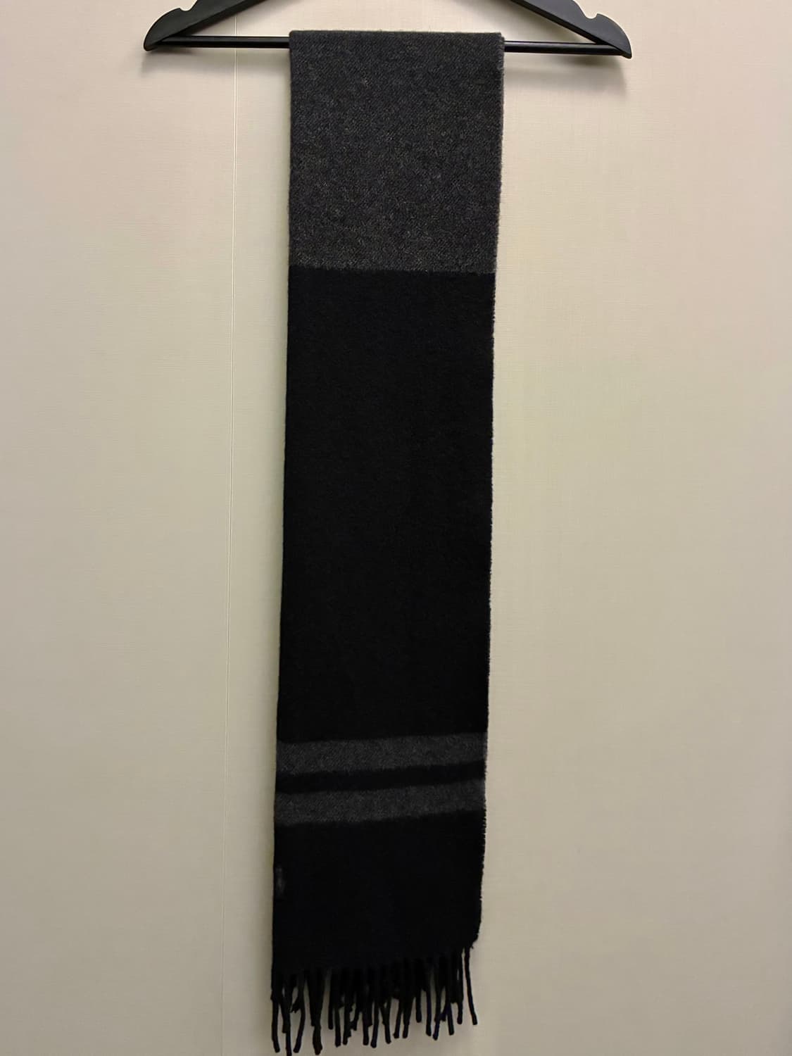 POLO 폴로랄프로렌 이태리 차콜 블랙 램스울 머플러 폴로목도리 상품이미지2