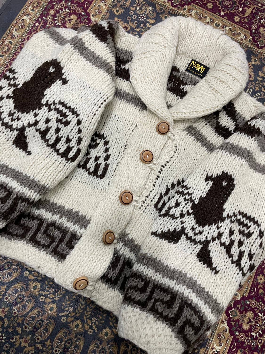 (빈티지)NATRAJ 숄카라 울 코위찬 상품이미지8