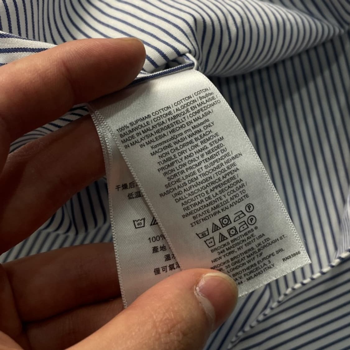 100 브룩스브라더스 스트라이프 셔츠  상품이미지4