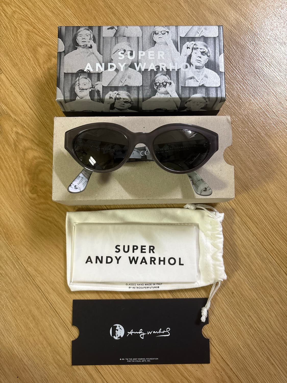 Super 슈퍼 선글라스 앤디워홀 풀박 구성 상품이미지1