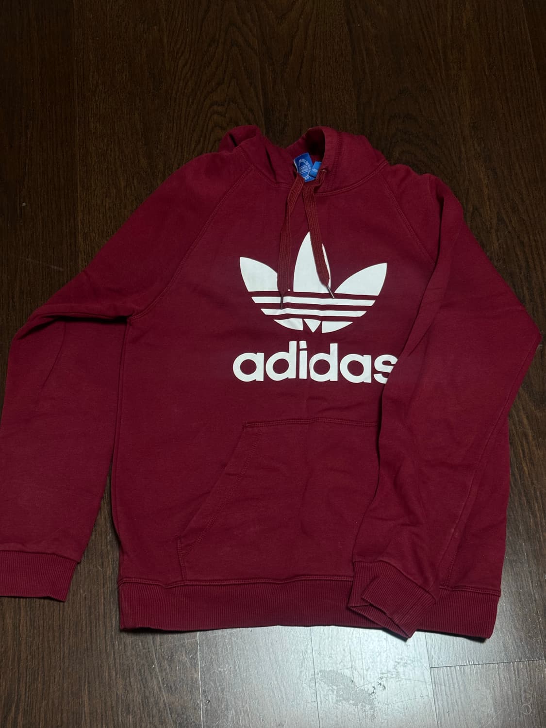 아디다스 버건디 후드티(남녀공용) 상품이미지1