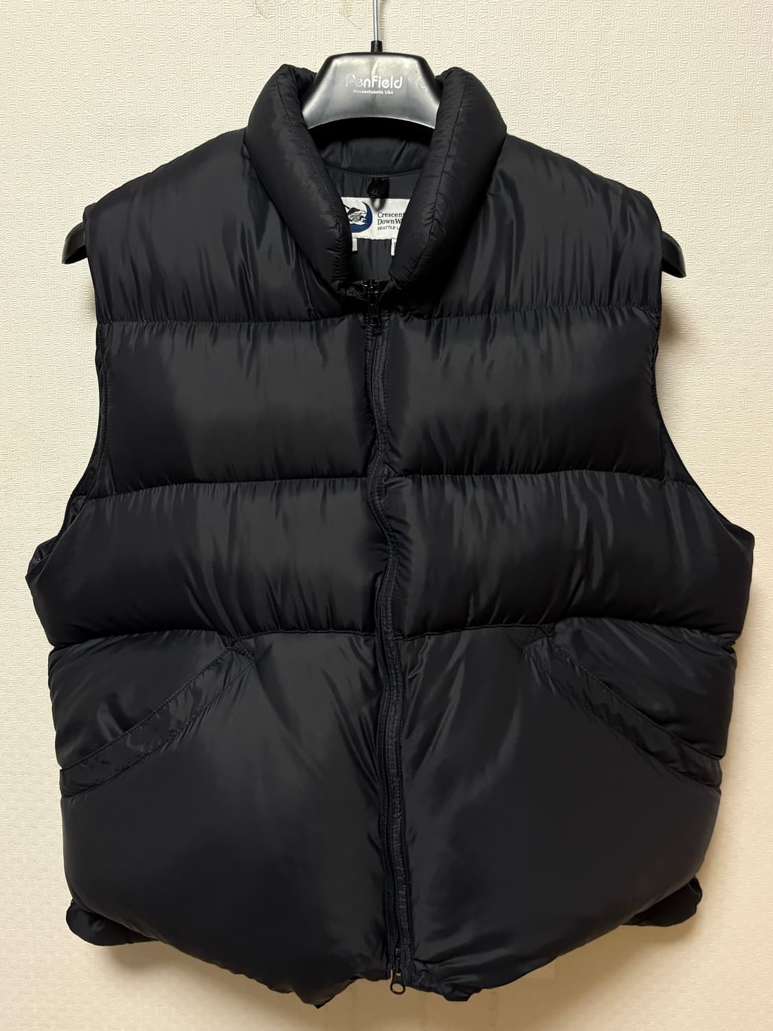 XL) 크레센트다운웍스 패딩베스트 블랙 상품이미지1