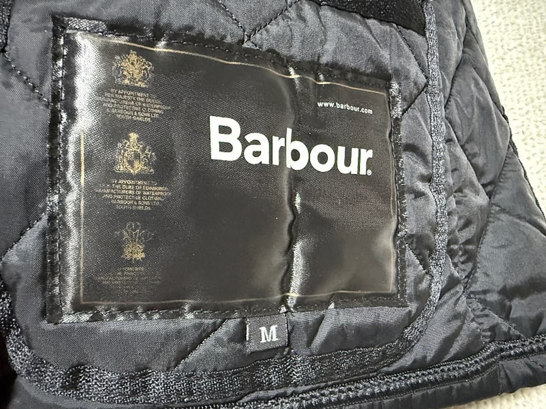 바버 퀼팅 경량패딩 자켓 남성용 95사이즈 상품이미지4