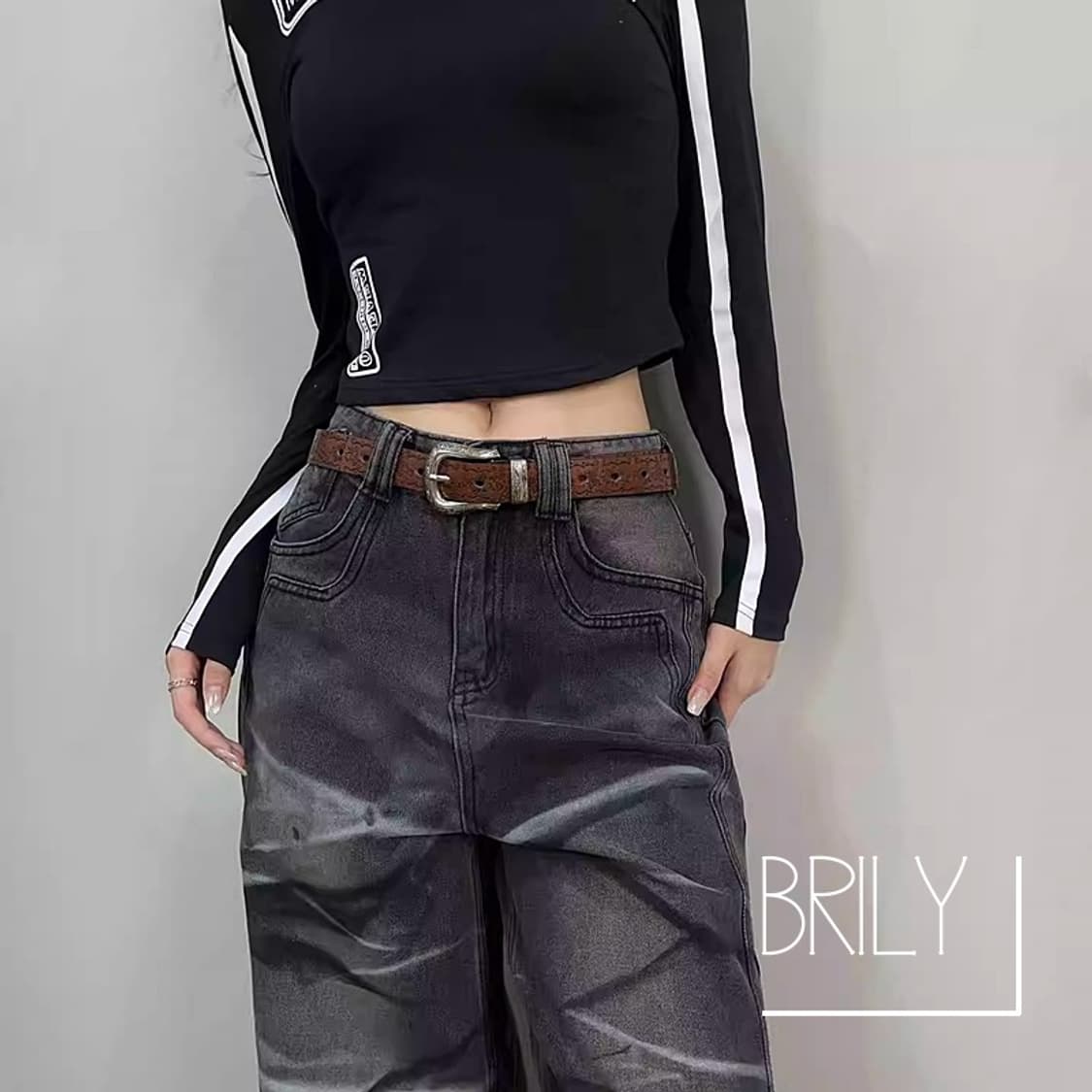 [Unisex] LAD 엔틱 에스닉 클래식 웨스턴 가죽 벨트 브라운 상품이미지6