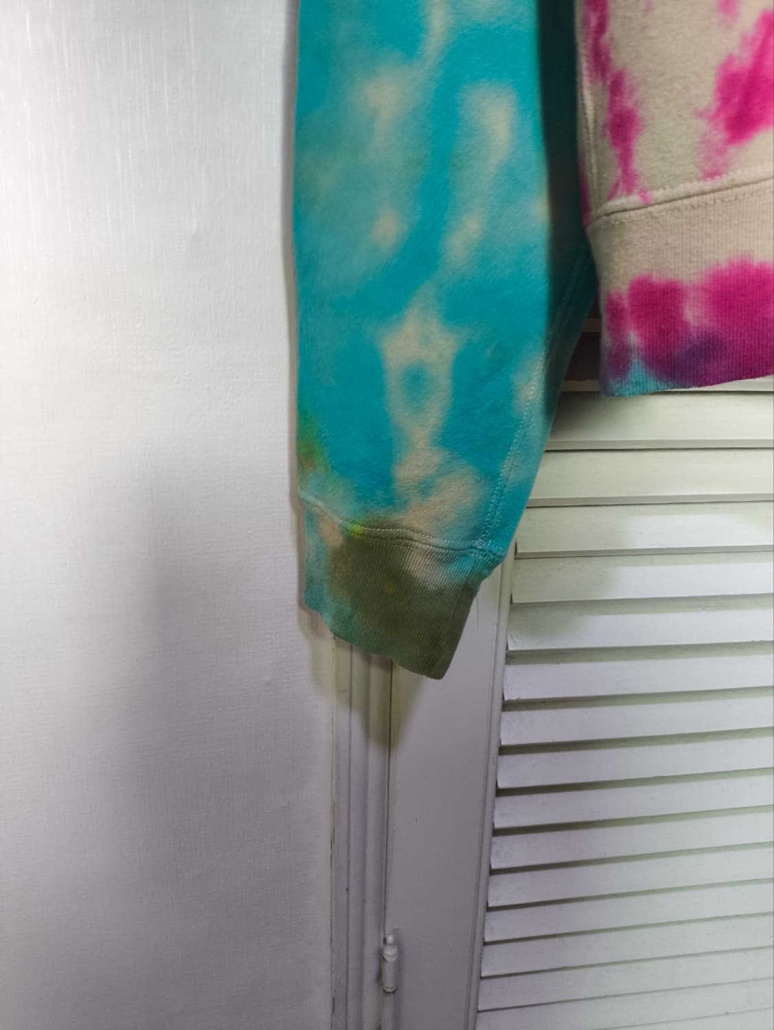 L 챔피온 레트로 USA 타이다이 레인보우 후드티셔츠 상품이미지3