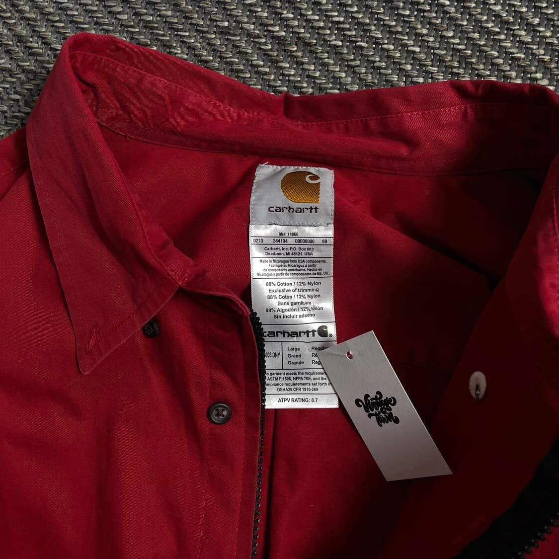 칼하트 크롭 리메이크 투웨이 셔츠 자켓 y 4034 상품이미지6