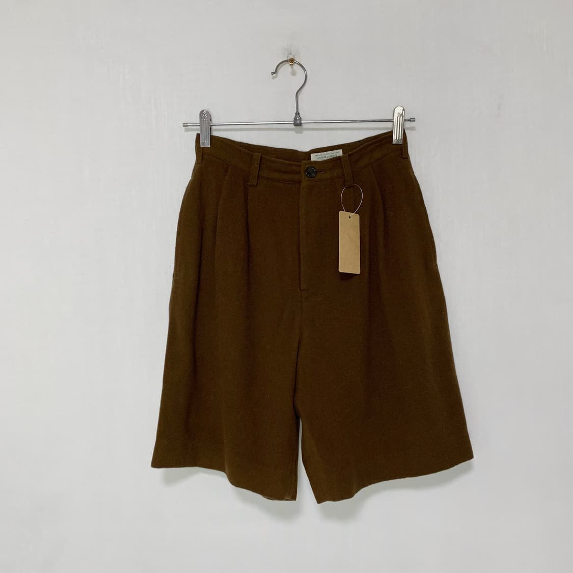 45rpm 일본 빈티지 울 미디 쇼츠 반바지 브라운 26인치 상품이미지1