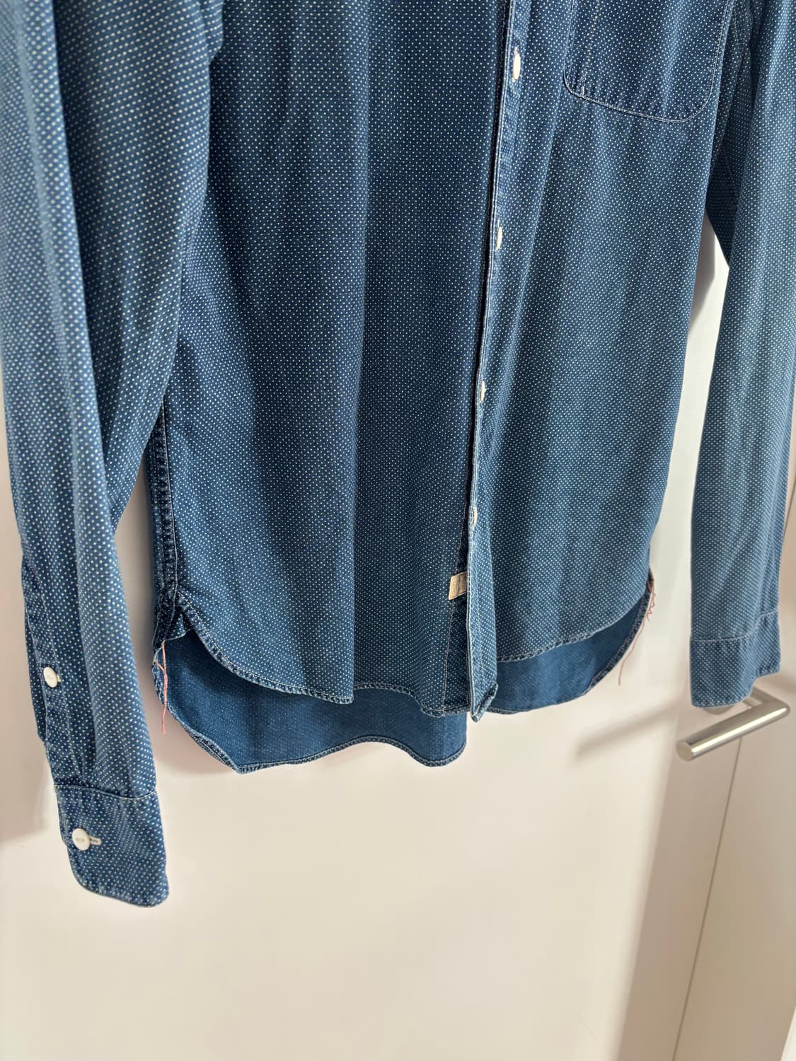 [S] RRL 폴카 도트 워크셔츠 인디고 상품이미지3