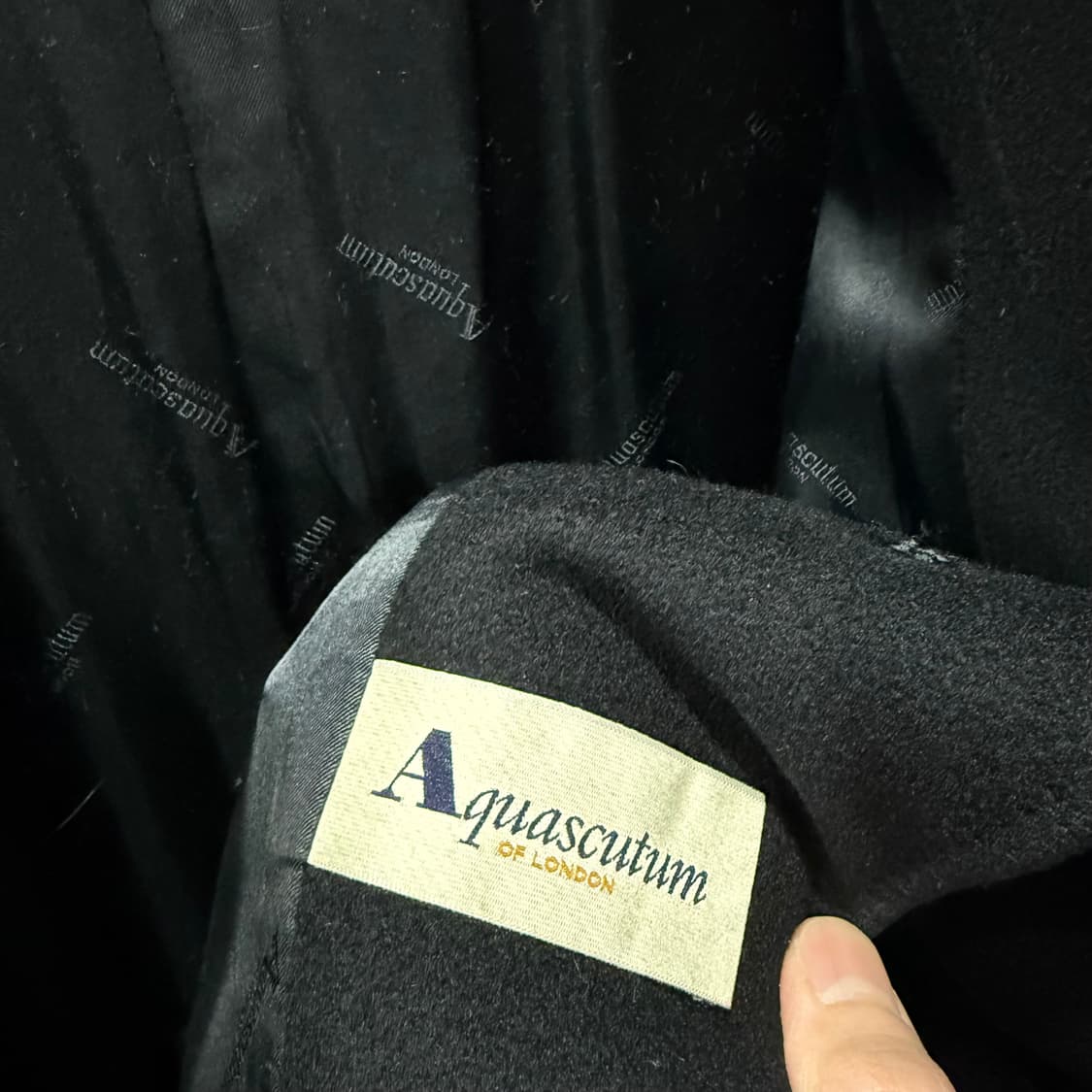 M 아쿠아스큐텀 Aquascutum 캐시미어 발마칸 코트 자켓 상품이미지4