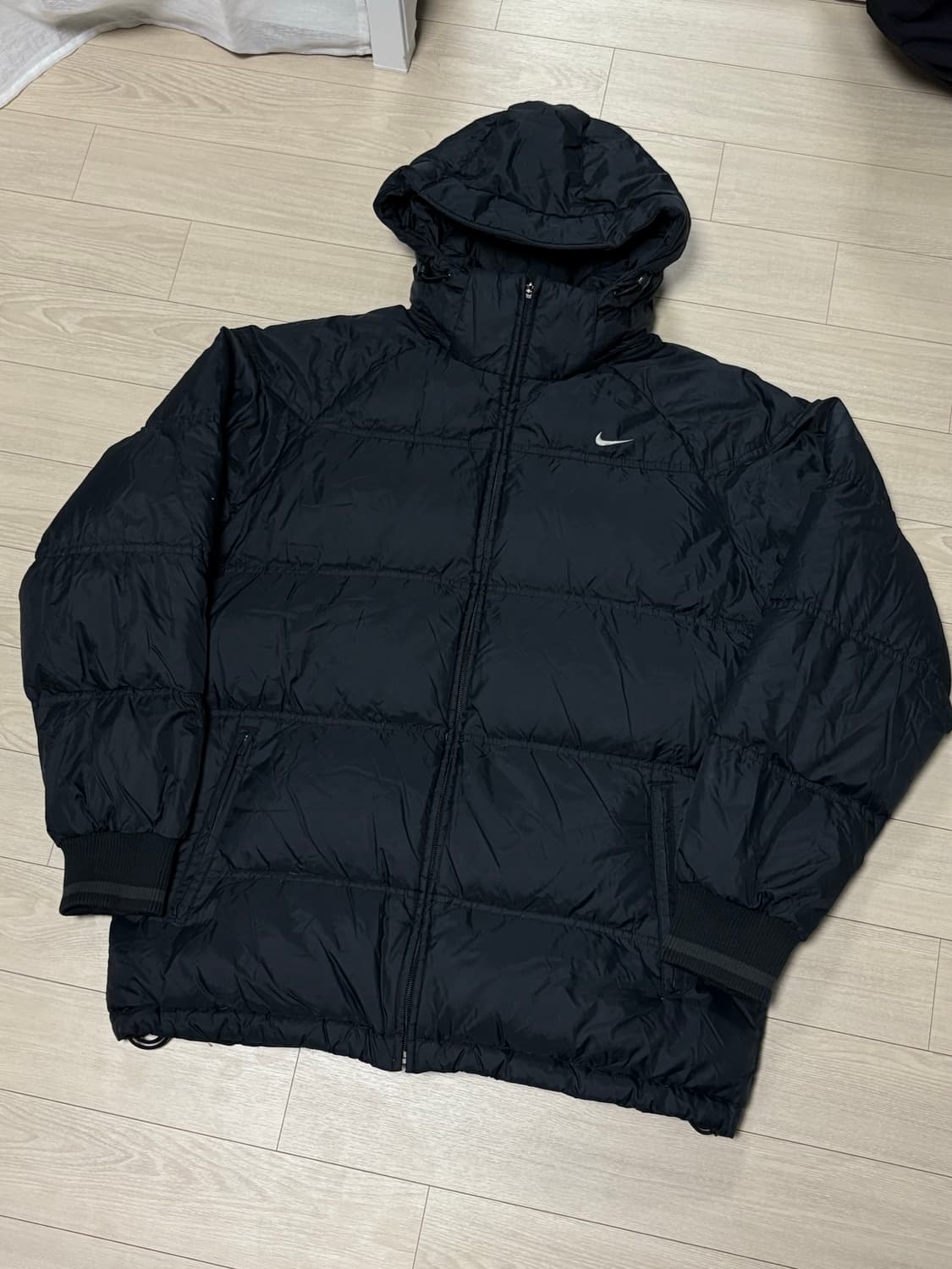 나이키 덕다운 블랙 패딩, 모자 탈부착 L 상품이미지2