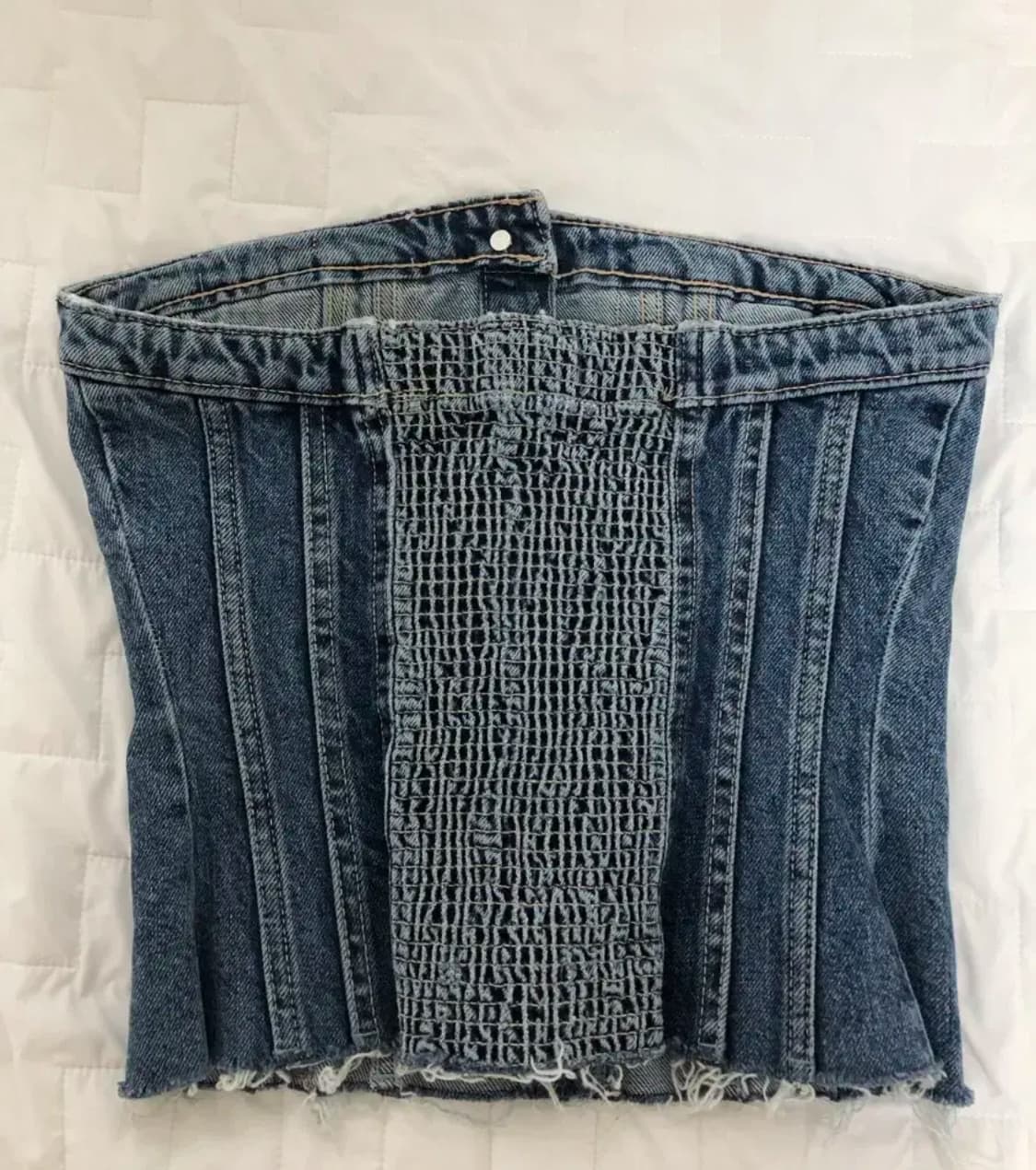 ZARA 자라 TRF 오프 숄더 데님 탑 XS 상품이미지3