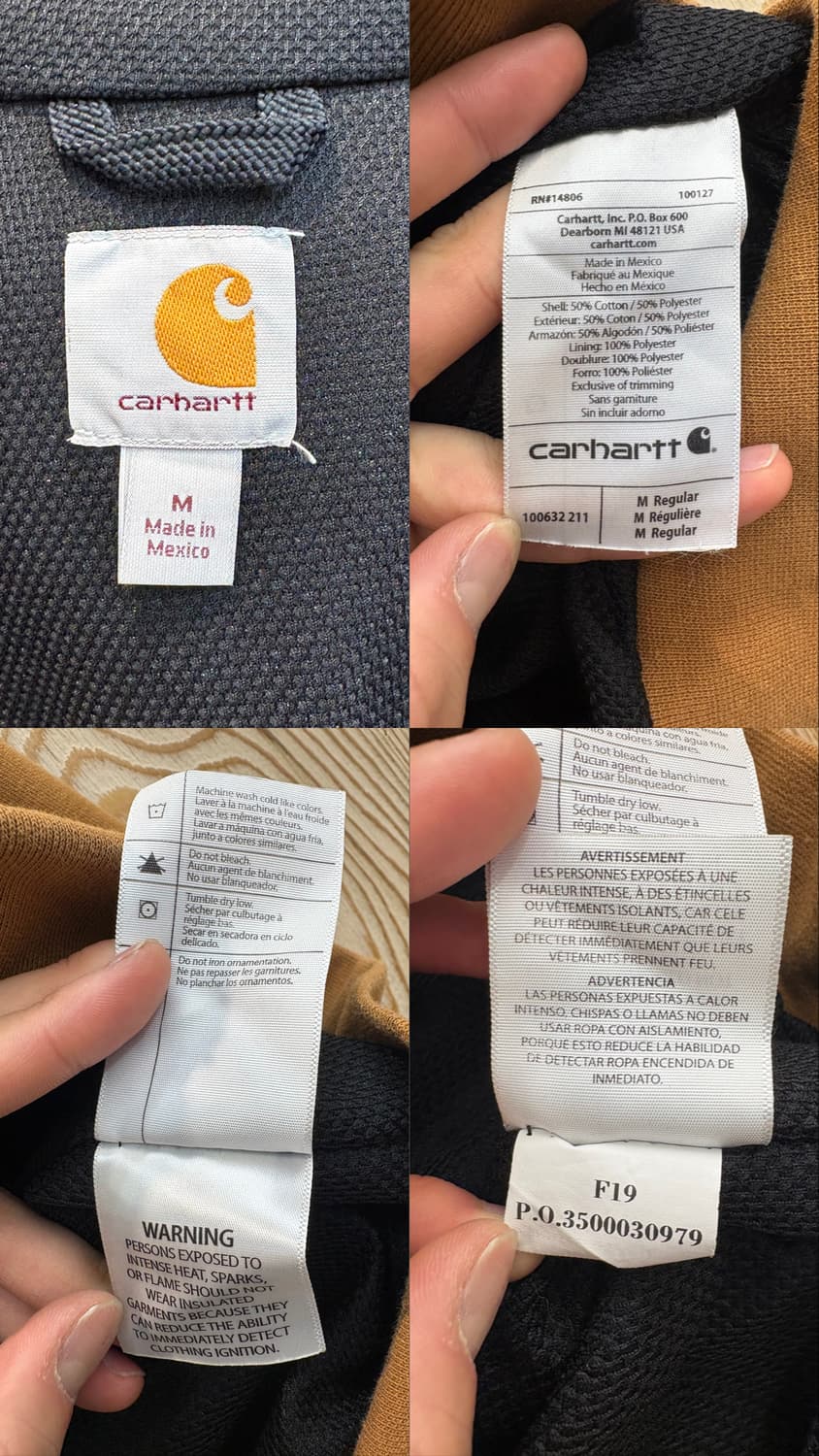 칼하트 레인디펜더 써멀 후드집업 상품이미지10