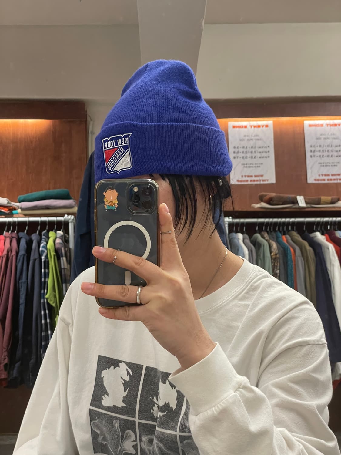 빈티지 NHL 자수 로고 비니 상품이미지4