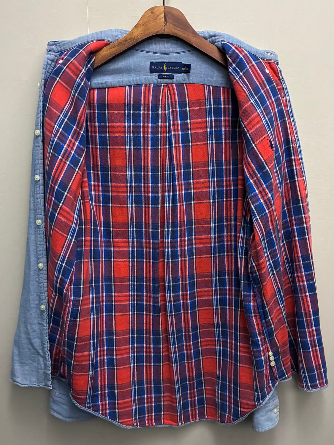 (L~XL)폴로랄프로렌 코튼 플란넬체크 샴브레이 셔츠  상품이미지8