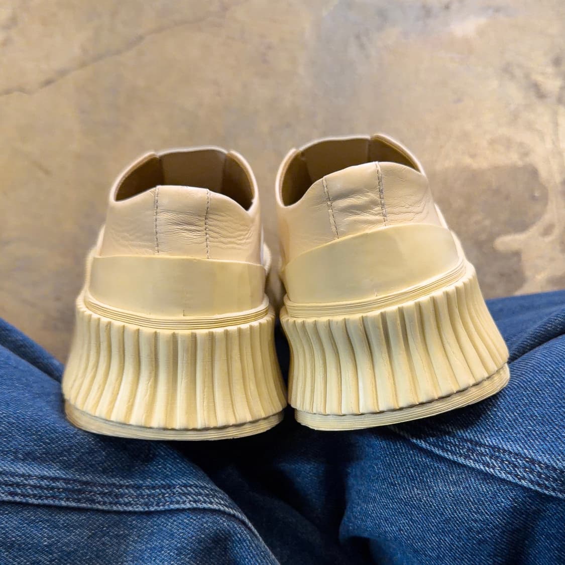 질샌더 레더 우먼 플랫폼 스니커즈 상품이미지6