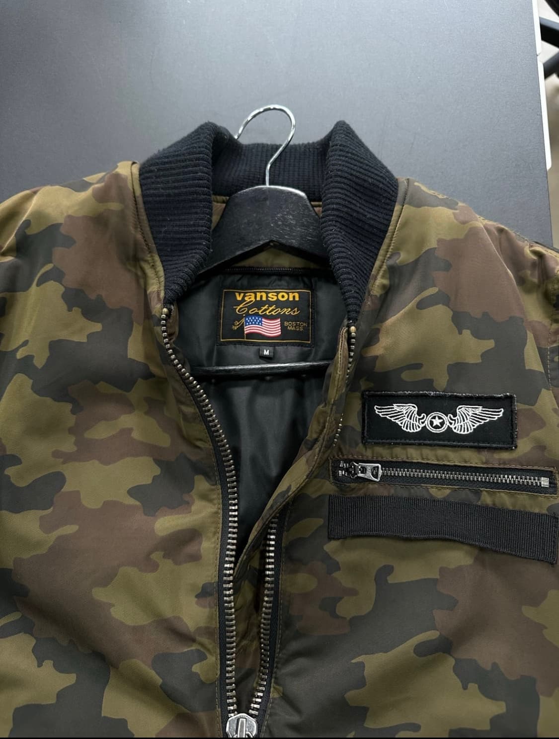 벤슨 카모 풀자수로고 포켓 ma-1 자케ㅛ 상품이미지3