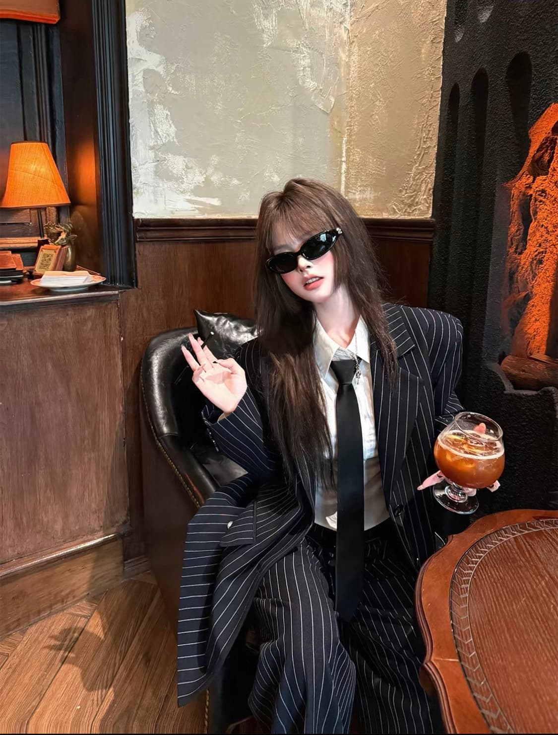 스트라이프 정장 Set up 상품이미지1