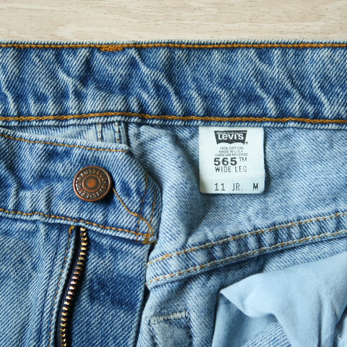 [Made in U.S.A] 빈티지 90s 리바이스 565 와이드 레그 상품이미지8