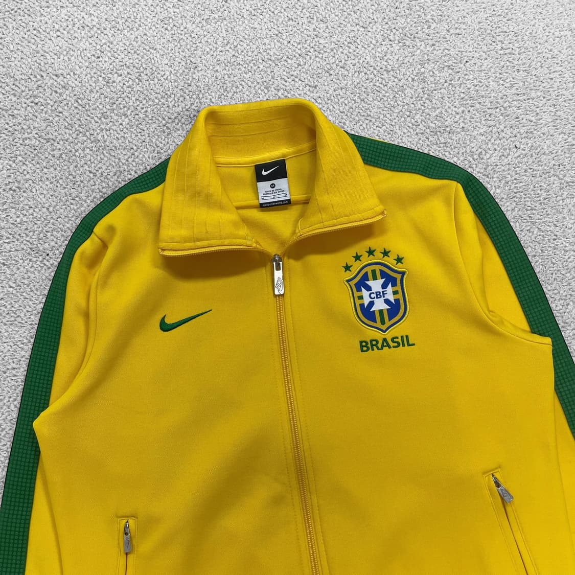 나이키 브라질 트랙탑 져지 옐로우 그린 상품이미지2