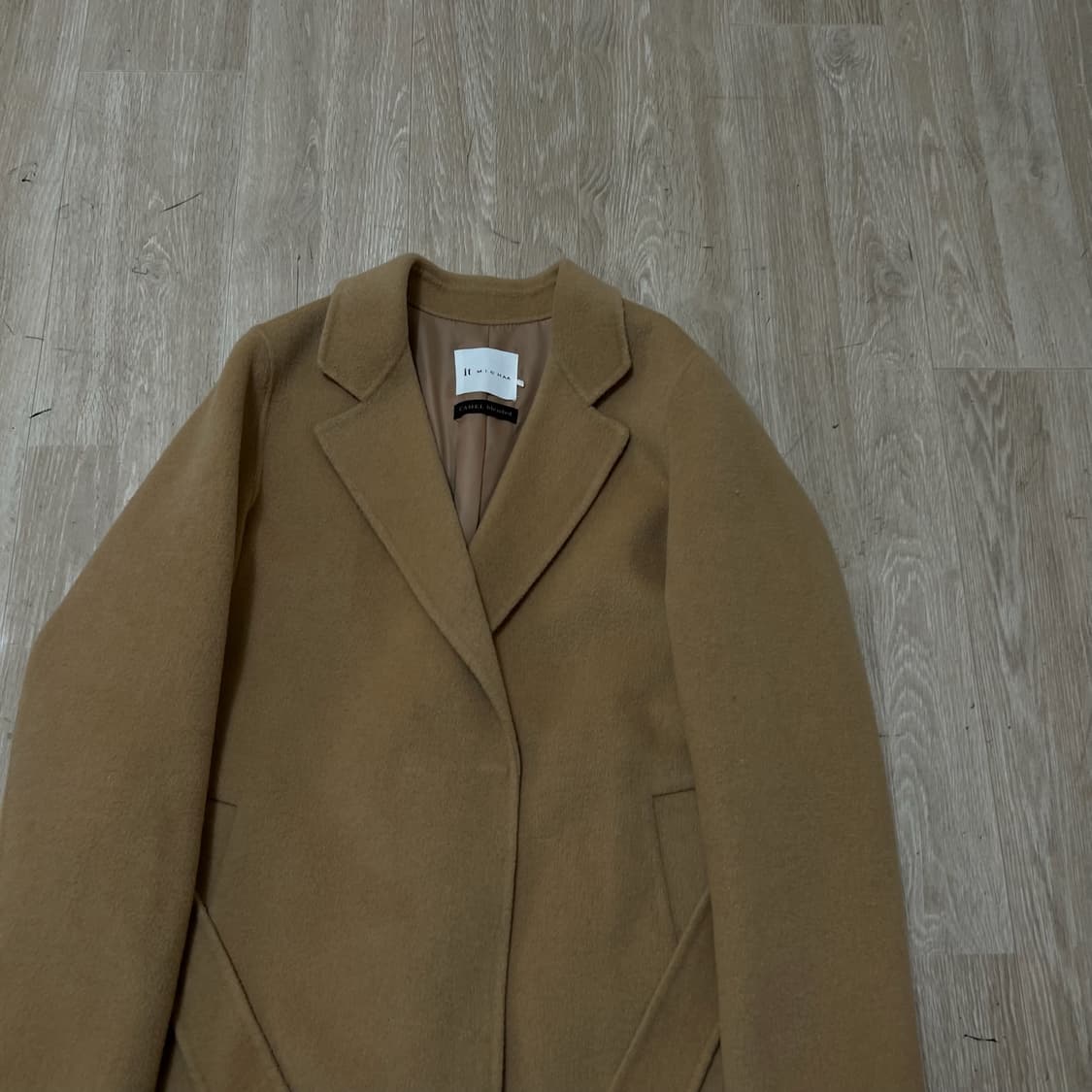 잇미샤 여성 캐시미어 블렌드 핸드메이드 트렌치코트  상품이미지2