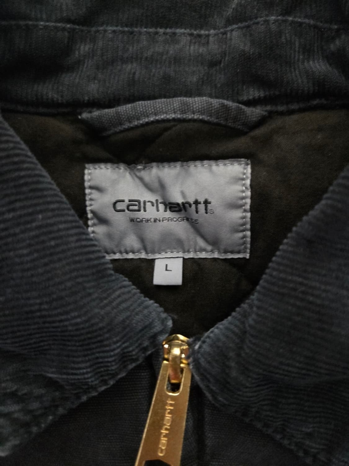 칼하트 WIP 스탠톤 자켓 블랙 스톤 다이드 L 사이즈 상품이미지8