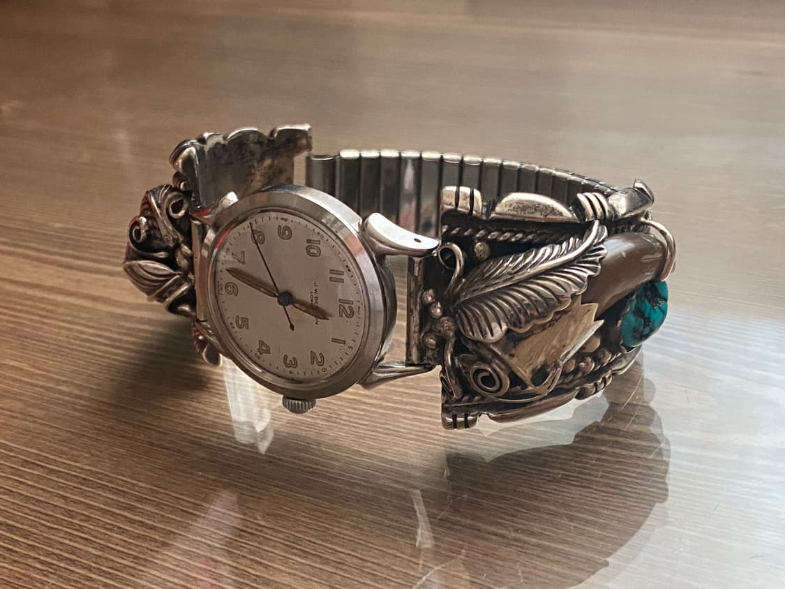 JW 벤슨 빈티지시계, 베어클로 나바호 브라이슬렛 판매합니다. 상품이미지10