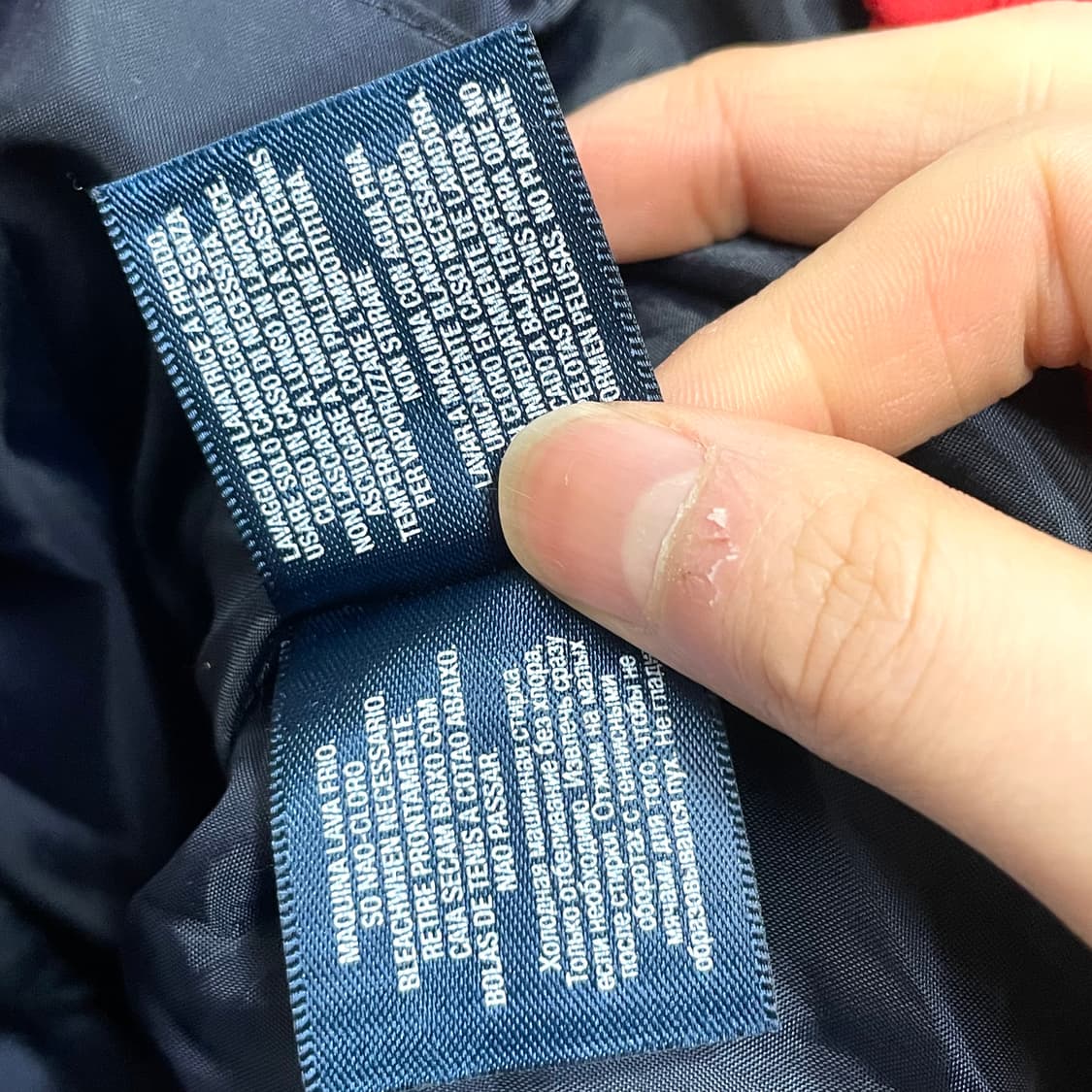 폴로랄프로렌 레드 다운 패딩점퍼 아동M (10-12) 상품이미지6