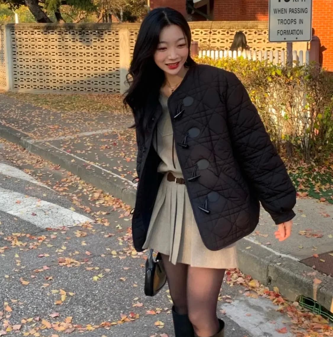 마이빈 퀄팅 패딩 블랙 상품이미지2