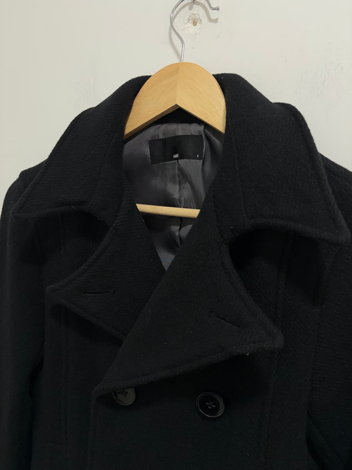 hare 울 더플 숏 피코트 상품이미지6