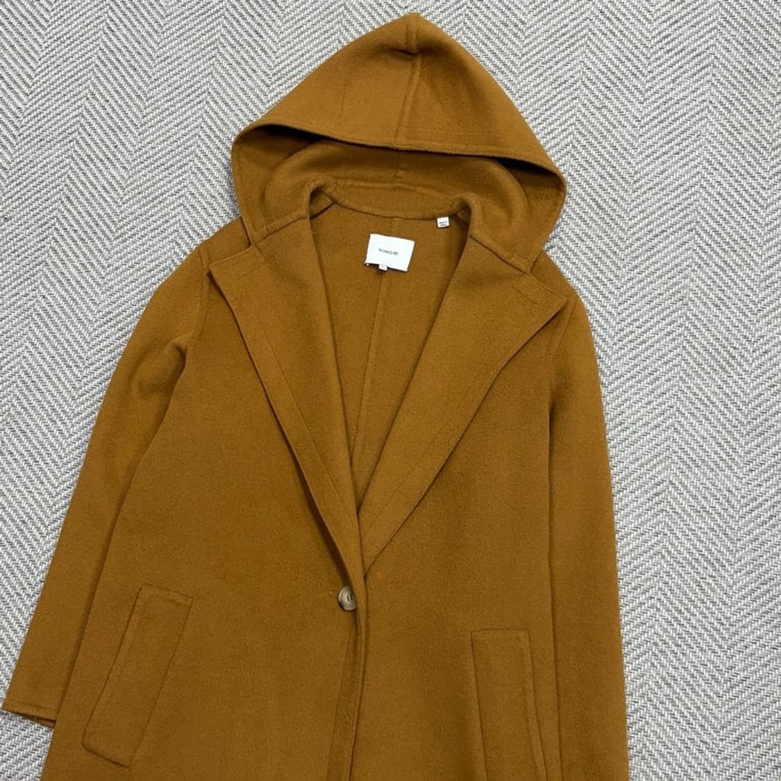 빈스 후드 울 코트 v1525 상품이미지3