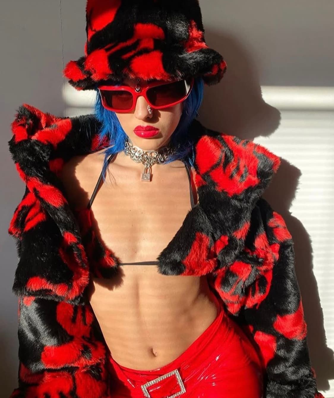 NAMILIA Dick Dollar Monogram Fur Jacket 상품이미지1