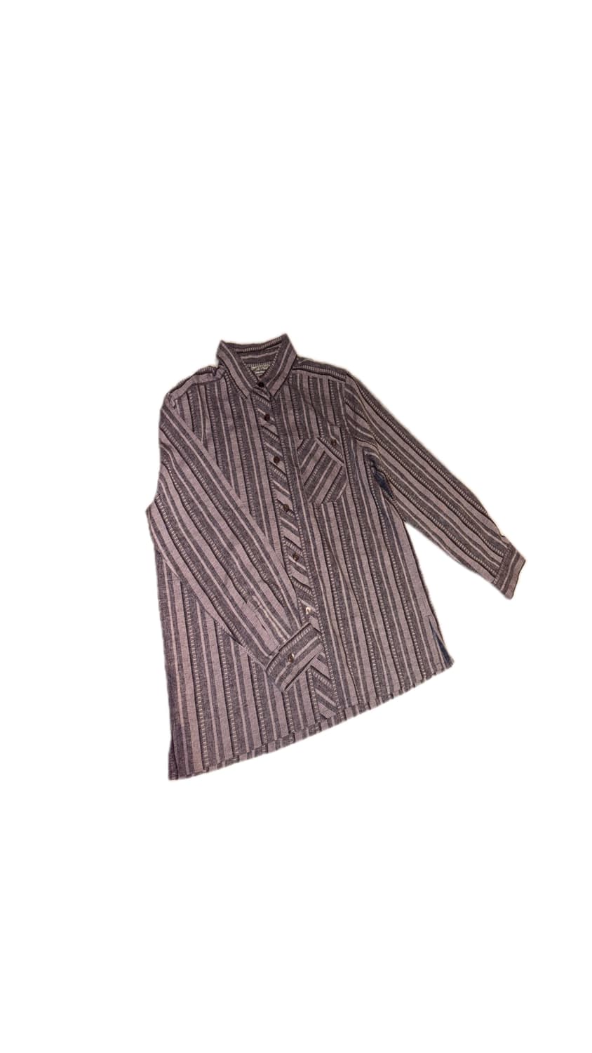 에스닉 스트라이프 뮤트 셔츠 펑크 y2k 일본 빈티지 상품이미지2