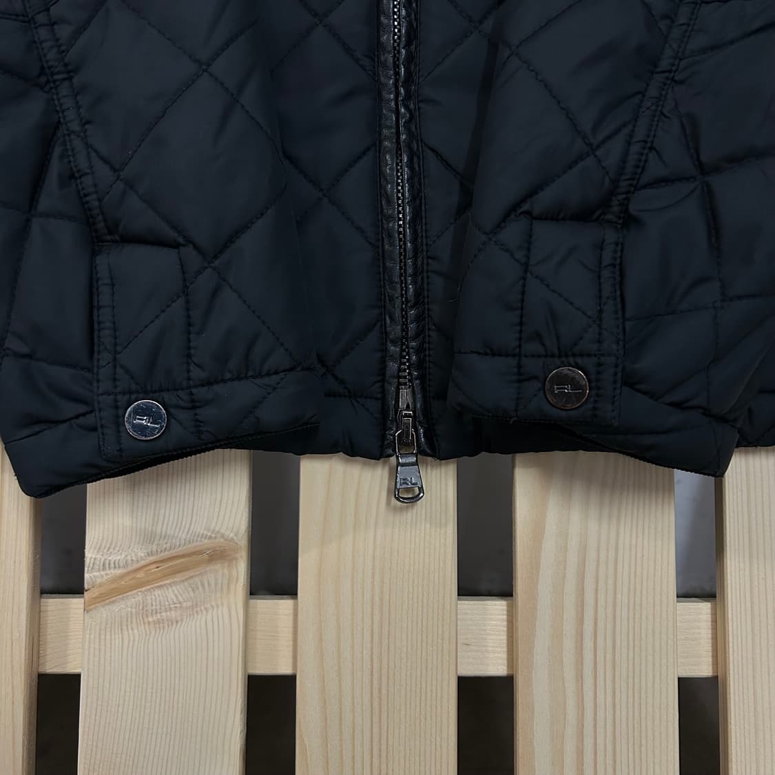 (L) 폴로 골프 퀼팅 자켓 블랙 상품이미지4