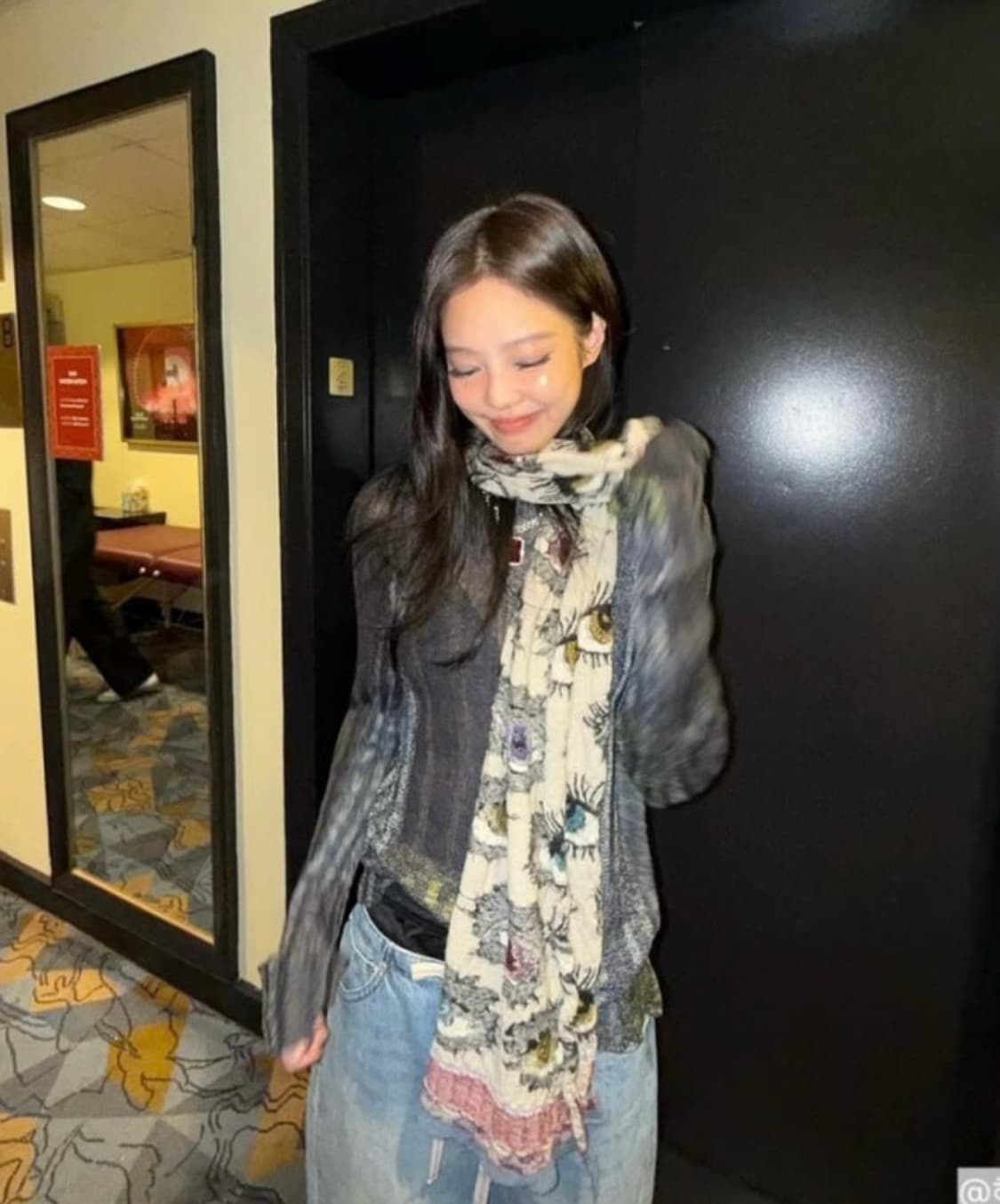 캐피탈 펠티드 울 스피크이지 해피 스카프 컬러풀 키나리 상품이미지5