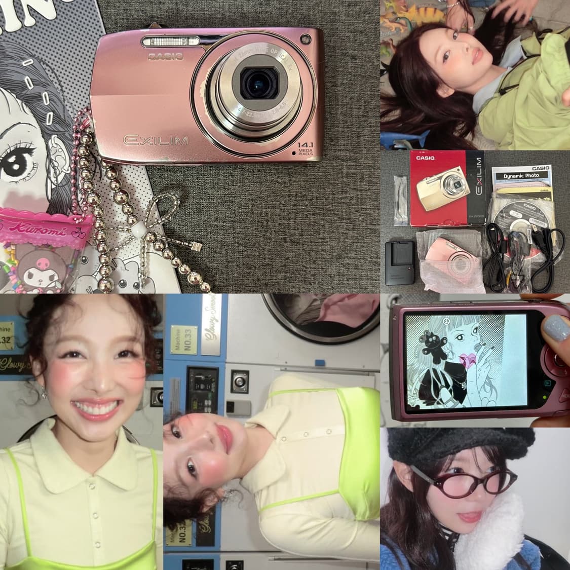 나연/로제/모카 디카 🎀카시오 엑슬림 EX-Z2300 연핑크 박스셋 상품이미지1
