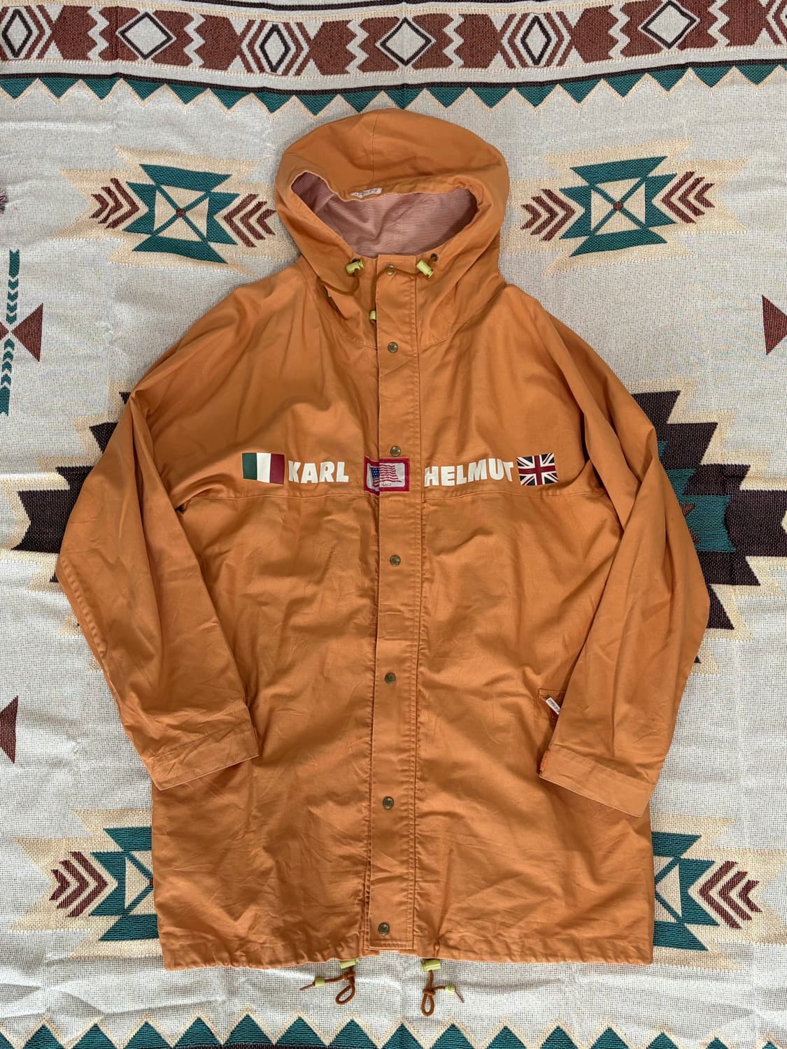 90s Karl helmut orange string rain coat  상품이미지1