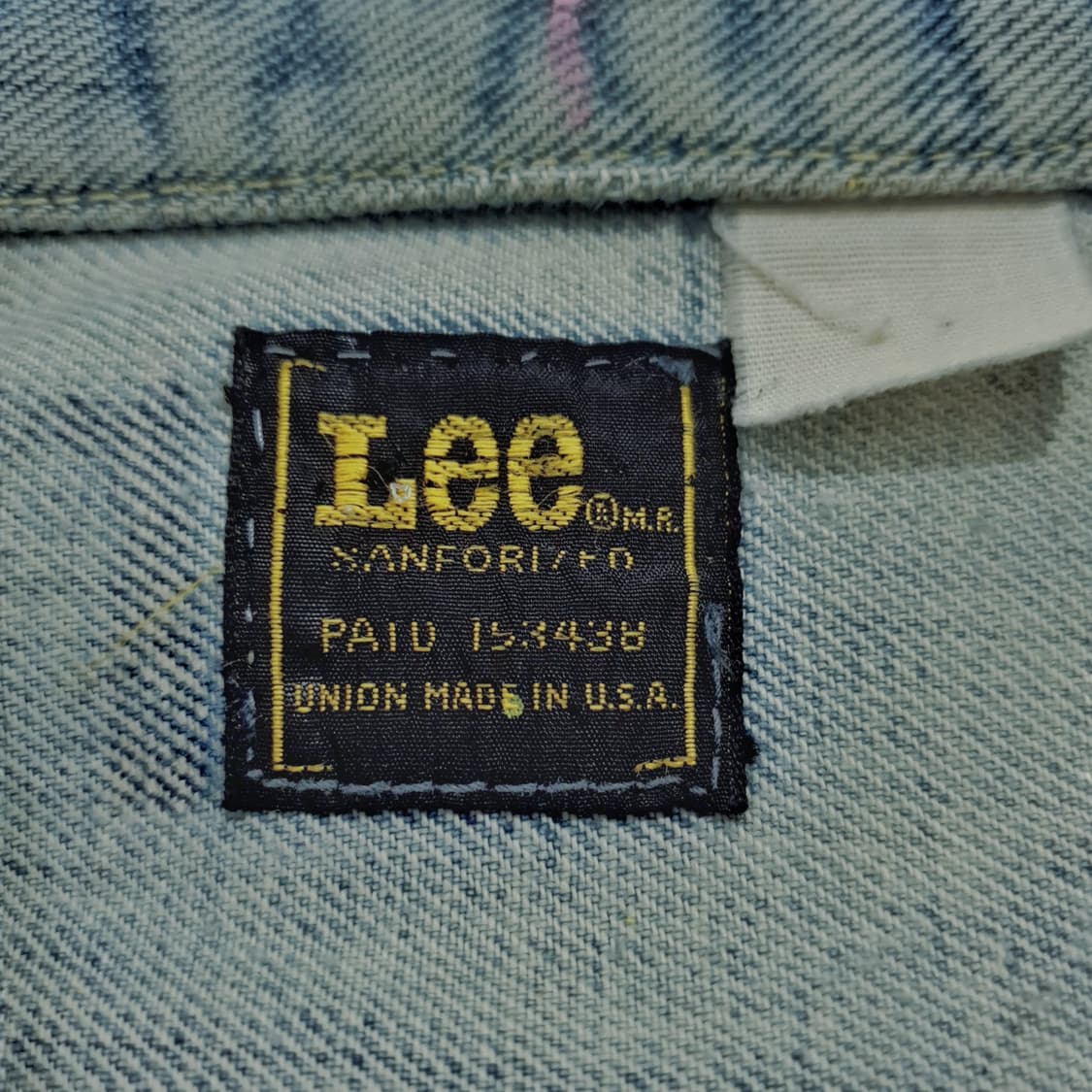 lee 70s 데님 트러커 자켓 페인팅 커스텀 100~105 상품이미지8
