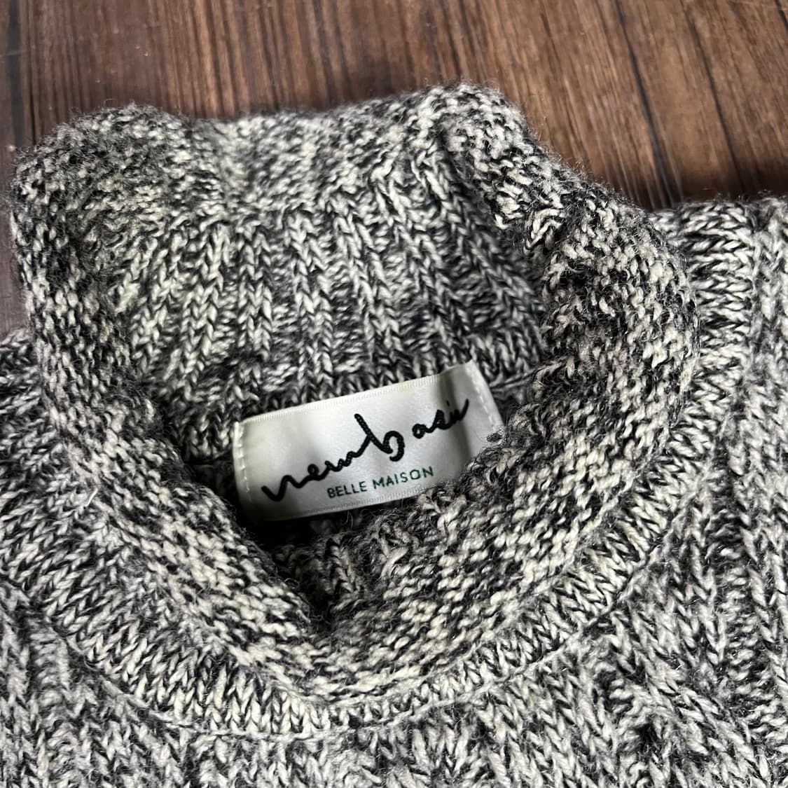 [JPN] 빈티지 노르딕 반폴라 니트 상품이미지4