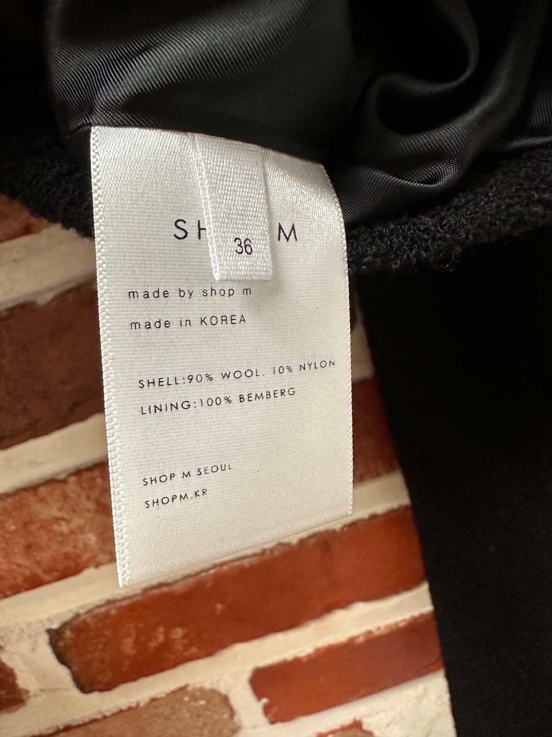 (36)샵엠 SHOPM 두오모 부클 자켓 민트급 상품이미지7